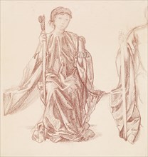 The Hours - Drapery Study, 1864-66. Creator: Sir Edward Coley Burne-Jones.