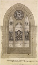 Design For Stained Glass - Kings Stanley Church, Gloucestershire, 1860-62. Creator: Philip Webb.