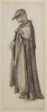 Love disguised as Reason - Study for the Figure of Love, 1870. Creator: Sir Edward Coley Burne-Jones.