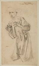 St George Series - Drapery Study of Kneeling Figure for 'The Petition to the King', 1865-66. Creator: Sir Edward Coley Burne-Jones.