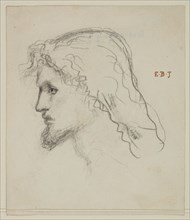 Study for Head of Christ, 1865-67. Creator: Sir Edward Coley Burne-Jones.