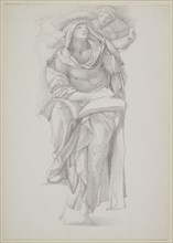 Draped Study for St Matthew the Evangelist, 1873. Creator: Sir Edward Coley Burne-Jones.