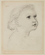 The Adoration of the Kings Triptych - Study of Head for Infant Christ, 1860-62. Creator: Sir Edward Coley Burne-Jones.