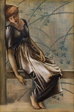 The Briar Rose Series - Study for 'The Garden Court', 1889. Creator: Sir Edward Coley Burne-Jones.