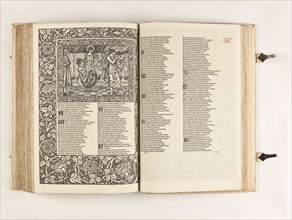 The Kelmscott Chaucer - The Works of Geoffrey Chaucer Now Newly Imprinted, 1896. Creator: Sir Edward Coley Burne-Jones.