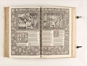 The Kelmscott Chaucer - The Works of Geoffrey Chaucer Now Newly Imprinted, 1896. Creator: Sir Edward Coley Burne-Jones.