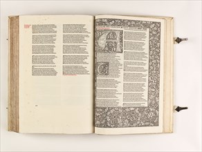 The Kelmscott Chaucer - The Works of Geoffrey Chaucer Now Newly Imprinted, 1896. Creator: Sir Edward Coley Burne-Jones.