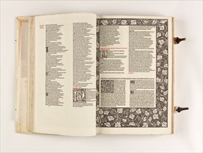 The Kelmscott Chaucer - The Works of Geoffrey Chaucer Now Newly Imprinted, 1896. Creator: Sir Edward Coley Burne-Jones.