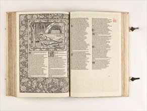 The Kelmscott Chaucer - The Works of Geoffrey Chaucer Now Newly Imprinted, 1896. Creator: Sir Edward Coley Burne-Jones.