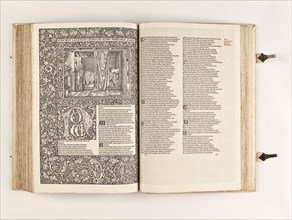 The Kelmscott Chaucer - The Works of Geoffrey Chaucer Now Newly Imprinted, 1896. Creator: Sir Edward Coley Burne-Jones.