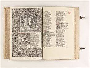 The Kelmscott Chaucer - The Works of Geoffrey Chaucer Now Newly Imprinted, 1896. Creator: Sir Edward Coley Burne-Jones.