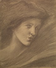 The Song of Solomon - study of a zephyr for 'Sponsa de Libano', 1891. Creator: Frederick Hollyer.