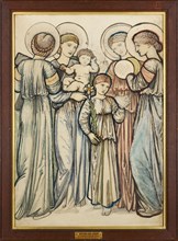 Angels and Children, 1865. Creator: Sir Edward Coley Burne-Jones.