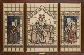 Christ Blessing Children, 1862. Creator: Sir Edward Coley Burne-Jones.