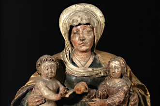 St Anne with the Virgin and Child, 1500-1550. Creator: Unknown.