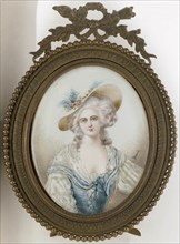 Portrait of a lady, 1850-1869. Creator: Mrs Braine.