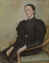 Portrait of Mathilda Wrede, 1896. Creator: Eero Jarnefelt.