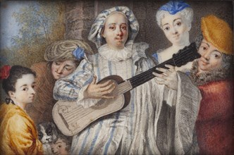 Pierre Sirois with his children, c1710s. Creator: Unknown.