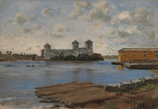 Olavinlinna, 1877. Creator: Elias Muukka.