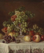 Still Life with Fruit, 1865. Creator: Magnus von Wright.