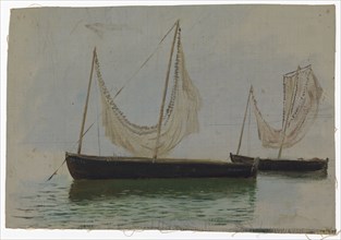 Two sailboats, exercise. Creator: Oscar Kleineh.