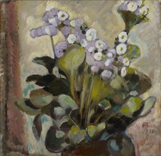 Flowers in a Pot, 1916. Creator: Yrjö Aleksander Ollila.