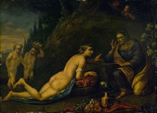 Vertumnus and Pomona, 1700-1799. Creator: Unknown.