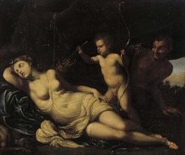 Diana sleeping. Creator: Agostino Carracci.