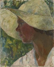 Summer Hat, (self-portrait), 1930-1938. Creator: Aino von Boehm.