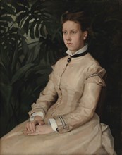 Portrait of the Artist's Sister Ellen Edelfelt, 1876. Creator: Albert Edelfelt.