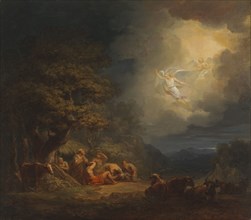 The Annunciation of the Angels to the Shepherds, 1815. Creator: Alexander Lauréus.