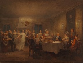 Party at the Parsonage, 1815. Creator: Alexander Lauréus.