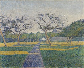 Orchard at La Louvière, 1890. Creator: Alfred William Finch.