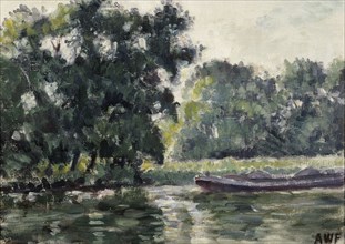 Richmond, a River Landscape, 1924. Creator: Alfred William Finch.