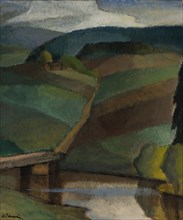 River Landscape, 1916. Creator: Alvar Cawén.