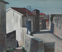 Street in Cagnes, 1920-1923. Creator: Carl Wargh.