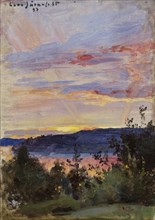 Sunset, 1893. Creator: Eero Jarnefelt.