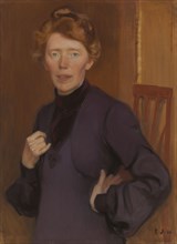 Portrait of Tekla Hultin, 1905. Creator: Eero Jarnefelt.