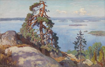 Landscape from Koli, 1928. Creator: Eero Jarnefelt.