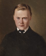 Portrait of a Young Man, 1860-1869. Creator: Ferdinand von Wright.