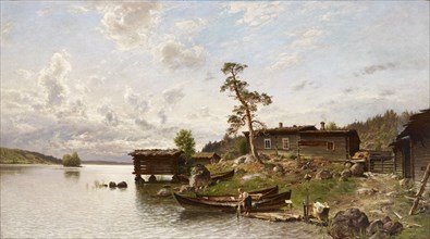 Morning Mood (Island View), 1884. Creator: Hjalmar Munsterhjelm.