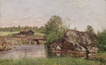 Stream Landscape, 1894. Creator: Hjalmar Munsterhjelm.