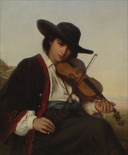 Bohemian Fiddler, 1864. Creator: Ida Silfverberg.