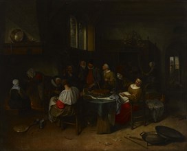 The Christening Feast, 1646-1679. Creator: Jan Steen.