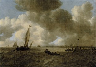 A Stormy Seascape, 1655. Creator: Jan van Goyen.