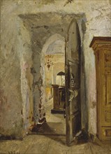 Sakaristo's door, 1871. Creator: Karl Emanuel Jansson.