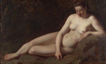 Reclining Nude, 1865. Creator: Karl Emanuel Jansson.