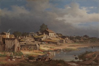 View from Katajanokka, 1868. Creator: Magnus von Wright.