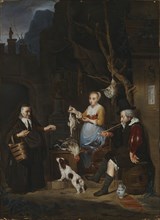 Bird Vendor after Gabriel Metsu. Creator: Maria Martinau.