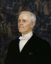 Portrait of B. O. Schauman, 1888. Creator: Maria Wiik.